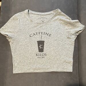 Gray Crop Top